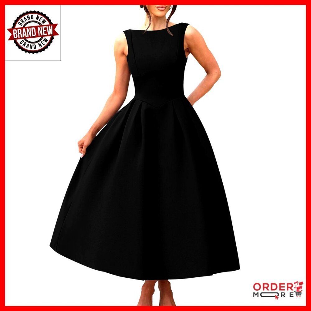 Elegant Sleeveless Backless A-Line Evening Dress Party Prom Formal Wear